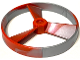Part No: 50899pb03  Name: Bionicle Rhotuka Spinner (Propeller / Rotor) with Marbled Pearl Light Gray Pattern