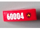 Part No: 50950pb057R  Name: Slope, Curved 3 x 1 with Black and Yellow Fire Logo Badge and '60004' Pattern Model Right Side (Sticker) - Set 60004