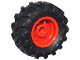 Part No: 56145c06  Name: Wheel 30.4mm D. x 20mm with No Pin Holes and Reinforced Rim with Black Tire 56 x 26 Tractor (56145 / 70695)