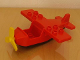 Part No: 6354c04  Name: Duplo Airplane Small Wings on Top with Black Bottom with Yellow Propeller