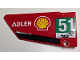 Part No: 64392pb036  Name: Technic, Panel Fairing #17 Large Smooth, Side A with 'ADLER', Shell Logo, 'WEC FIA WORLD ENDURANCE CHAMPIONSHIP' and White '51' in Green Rectangle Pattern (Sticker) - Set 42125
