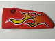Part No: 64683pb035  Name: Technic, Panel Fairing # 3 Small Smooth Long, Side A with Flames Pattern (Sticker) - Set 42005