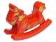 Part No: 65108pb03  Name: Duplo Rocking Horse with Scales and Horn Pattern (Qilin / Kirin)