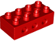 Part No: 6517c01  Name: Duplo Technic Brick 2 x 4 with 3 Holes