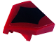 Part No: 66956pb06  Name: Wedge 2 x 2 x 2/3 Pointed with Black Pentagonal Vein with Red Trim Pattern (Sticker) - Set 75574