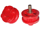 Part No: 7039c  Name: Wheel with 4 Studs and Metal Axle - Inner Side Supports, Traction Teeth