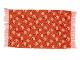 Part No: 71236  Name: Scala Cloth Rug with Light Salmon Flowers and Green Leaves Pattern