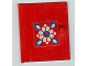 Part No: 838pb02  Name: Homemaker Cupboard Door 4 x 4 with White and Blue Flower Pattern (Sticker) - Set 294