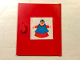 Part No: 838pb06  Name: Homemaker Cupboard Door 4 x 4 with Woman Pattern (Sticker) - Set 261-4