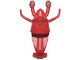 Part No: 85762pb01  Name: Minifigure, Head, Modified Shrimp with Black Eyes, White Pupils, and Mouth with Teeth Pattern