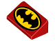 Part No: 85984pb154  Name: Slope 30 1 x 2 x 2/3 with Batman Logo with Black Border Pattern