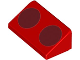 Part No: 85984pb358  Name: Slope 30 1 x 2 x 2/3 with 2 Dark Red Circles Pattern (Super Mario Para-Biddybud Spots)