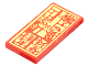 Part No: 87079pb1087  Name: Tile 2 x 4 with Gold Grandmother and Child and Chinese Logogram '新春拜年' (New Years Greeting) Pattern (Sticker) - Set 80108