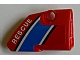 Part No: 87086pb004  Name: Technic, Panel Fairing # 2 Small Smooth Short, Side B With 'RESCUE' Pattern (Sticker) - Set 8068