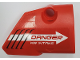 Part No: 87086pb060  Name: Technic, Panel Fairing # 2 Small Smooth Short, Side B with 'DANGER AIR INTAKE' and White Arrow Pattern (Sticker) - Set 42076