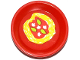 Part No: 93082fpb002  Name: Friends Accessories Dish, Round with Pasta, Sauce, Mushrooms and Leaves Pattern (Sticker) - Set 41034