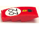 Part No: 93606pb218  Name: Slope, Curved 4 x 2 with Ferrari Logo, Air Intake and Black '22' in White Circle Pattern (Sticker) - Set 75889