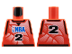 Part No: 973bpb178  Name: Torso Basketball Jersey Tank Top with Black Trim, NBA Logo, and Black Number  2 Pattern