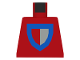 Part No: 973p47  Name: Torso Castle Classic Shield Red/Gray Pattern
