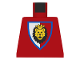 Part No: 973p4d  Name: Torso Castle Royal Knights Lion Head on Red/White Shield Pattern