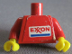 Part No: 973pb0034sc01  Name: Torso Exxon Logo Pattern (Sticker) / Red Arms / Yellow Hands