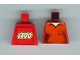 Part No: 973pb1054  Name: Torso Shirt with Open Collar and Pocket Pattern - LEGO Logo on Back