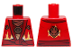 Part No: 973pb1575  Name: Torso Ninjago Robe with Dark Red Sash and Fire Power Emblem Pattern