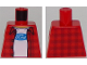 Part No: 973pb2261  Name: Torso Plaid Flannel Shirt over T-Shirt with Ford Logo Pattern
