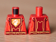 Part No: 973pb2751  Name: Torso Nexo Knights Armor with Orange / Yellow Circuitry, Dark Red Center Panel, Dragon Head on Pentagonal Shield Pattern