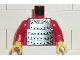 Part No: 973px16c02  Name: Torso Castle Ninja Armor Plate Mail Pattern / Red Arms / Yellow Hands