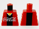 Part No: 973px173  Name: Torso Coca-Cola Logo with V-Neck Shirt and Black Stripe Pattern