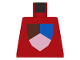 Part No: 973px47  Name: Torso Castle Classic Shield Tri-Colored Pattern