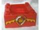 Part No: 98456pb04  Name: Duplo, Train Cab / Tender Base with Bottom Tubes with Lion on Shield Pattern