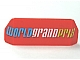 Part No: 98834pb01  Name: Vehicle, Spoiler with Bar Handle with 'WORLD GRAND PRIX' Pattern (Undetermined Type)