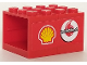 Part No: BA109pb02L  Name: Stickered Assembly 4 x 3 x 2 with Shell and Vodafone Logos Pattern Model Left Side (Sticker) - Set 8672 - 2 Container, Cupboard 2 x 3 x 2 - Solid Studs