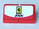 Part No: BA136pb06  Name: Stickered Assembly 2 x 1 x 2/3 with Ferrari Logo and 'FXX' Pattern (Sticker) - Set 8156 - 2 Slope 30 1 x 1 x 2/3