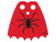 Part No: bb0190pb02  Name: Minifigure Cape Cloth, Scalloped 6 Points with Black Spider Pattern