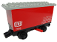 Part No: x488c02pb01  Name: Train Battery Box Car with Red Switch and Black Wheels with 'DB 7722' and Weight Table Pattern on Both Sides (Stickers) - Set 7722 (Undetermined Type)