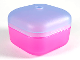 Part No: 51462c05  Name: Clikits Container, Square Box with Hole with Trans-Medium Blue Lid (51462 / 51285)