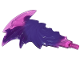 Part No: 5982pb02  Name: Flame Trail Spiked with Axle End with Marbled Dark Purple Pattern