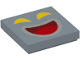 Part No: 3068pb1800  Name: Tile 2 x 2 with Yellow Eyes, Dark Red and Light Bluish Gray Mouth with Red Tongue Pattern (Super Mario Amp Face)