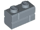 Part No: 98283  Name: Brick, Modified 1 x 2 with Masonry Profile