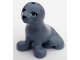 Part No: bb0682pb01  Name: Seal, Friends with Black Nose and Medium Azure Eyes Pattern
