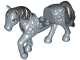 Part No: bb1279c01pb05  Name: Horse with 2 x 2 Cutout and Movable Neck with Molded Black Tail and Mane and Printed White Spots Pattern