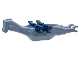Part No: bb1308c04  Name: Dinosaur Body Pteranodon, 4 Studs, 6 Clips with Glued Dark Blue Top