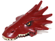 Part No: 18153pb01  Name: Dragon Head (LotR) Jaw Upper with Spikes with Tan Teeth and Orange Eyes Pattern