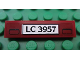 Part No: 2431pb169  Name: Tile 1 x 4 with 'LC 3957' Pattern (Sticker) - Set 7325