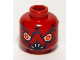 Part No: 3626pb0400  Name: Minifigure, Head Alien with Bloodshot Eyes and White Fangs Pattern
