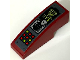 Part No: 50950pb177  Name: Slope, Curved 3 x 1 with Dark Bluish Gray Control Panel with Red and Lime Buttons, Lights, Step Drill and Light Bluish Gray Joystick Pattern (Sticker) - Set 70669