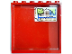 Part No: 59349pb357  Name: Panel 1 x 6 x 5 with Periodic Table, Note with '3,14' (Pi) and 'X=?' Pattern (Sticker) - Set 70425